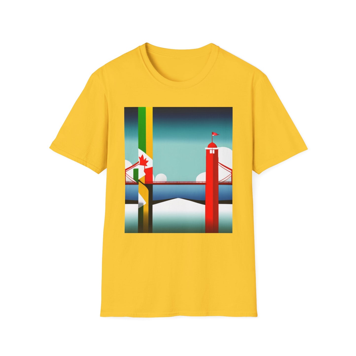 Jamaica Canada Split Flag T-Shirt | Dual Heritage Tee