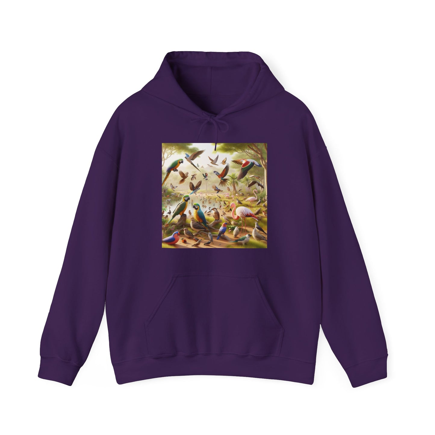 Unisex Hooded Sweatshirt - Birds of a Feather Flock Together Design hoodie