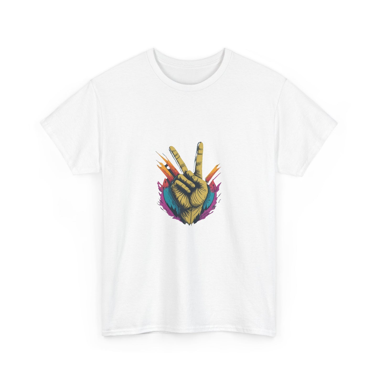 two fingers Unisex Heavy Cotton Tee