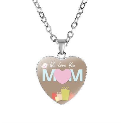 Mother's Day Gift Mom HeartPendant Necklace