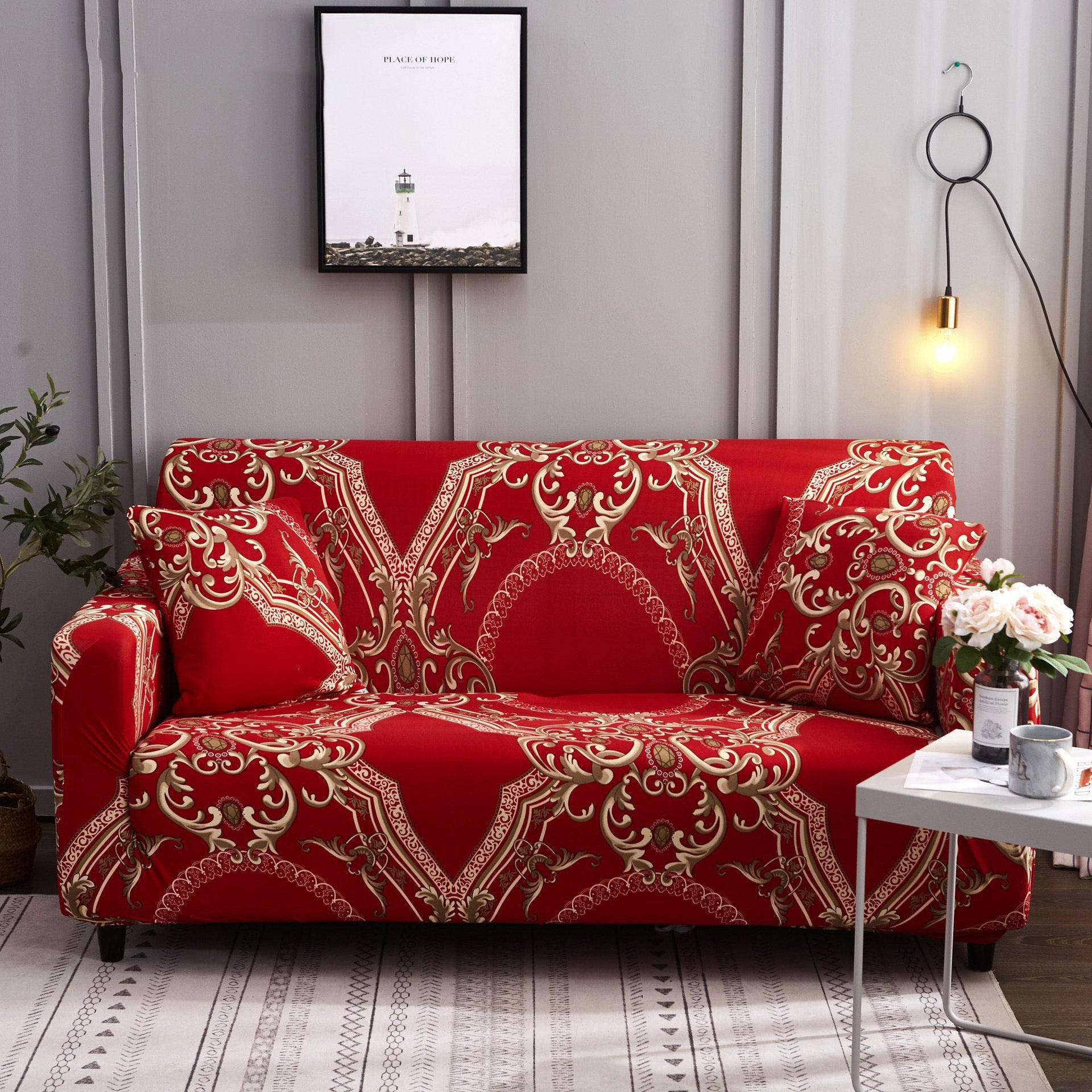 Cross-Border Stretch Sofa Cover Cross-Border Sofa Cover Tight-Packed Cushion Cover Wholesale