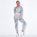 Seamless Knitted Absorbent Yoga Long-Sleeved Suit Yoga Wearsuit