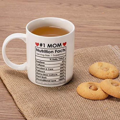 Mother'S Day Nutrition Label Mug Ceramic Coffee Cup