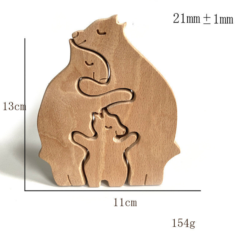 Mother's Day Wooden Products Series Ornaments Animal