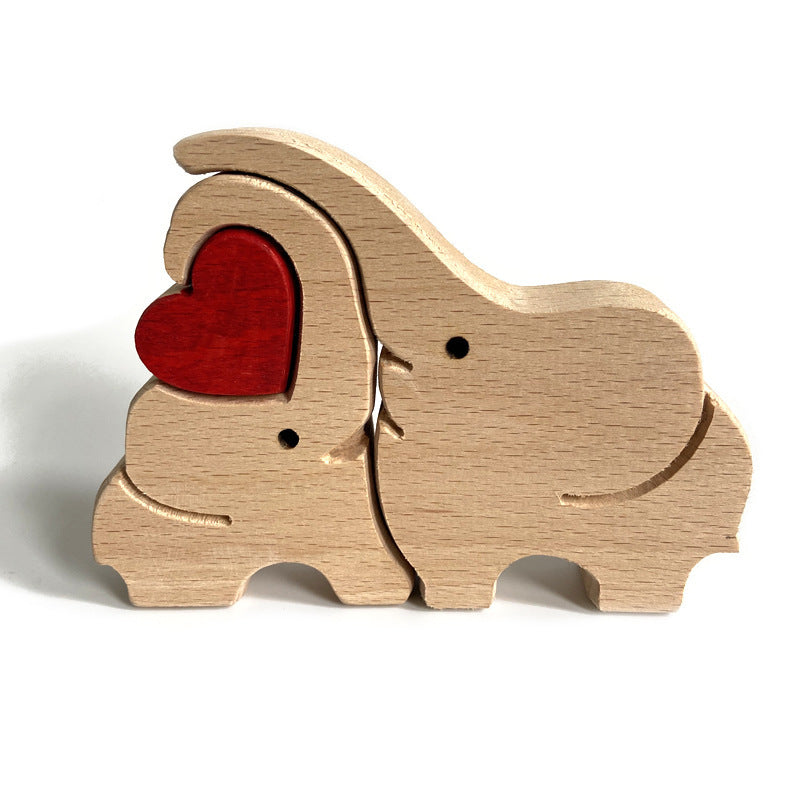 Mother's Day Wooden Products Series Ornaments Animal