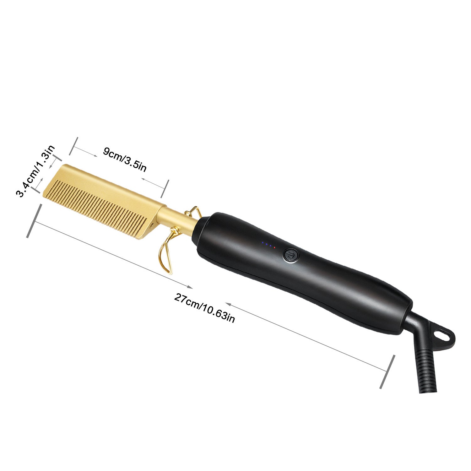 Ceramic Straight Hair Comb] High Temperature Ceramic Multi Functional Straight Hair Comb - Copper Straightener | Gifts for Women