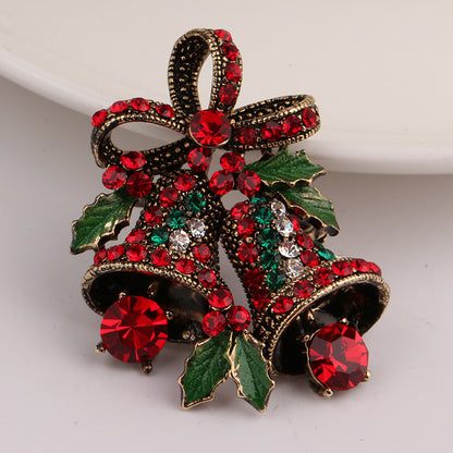 Christmas suit pin brooch