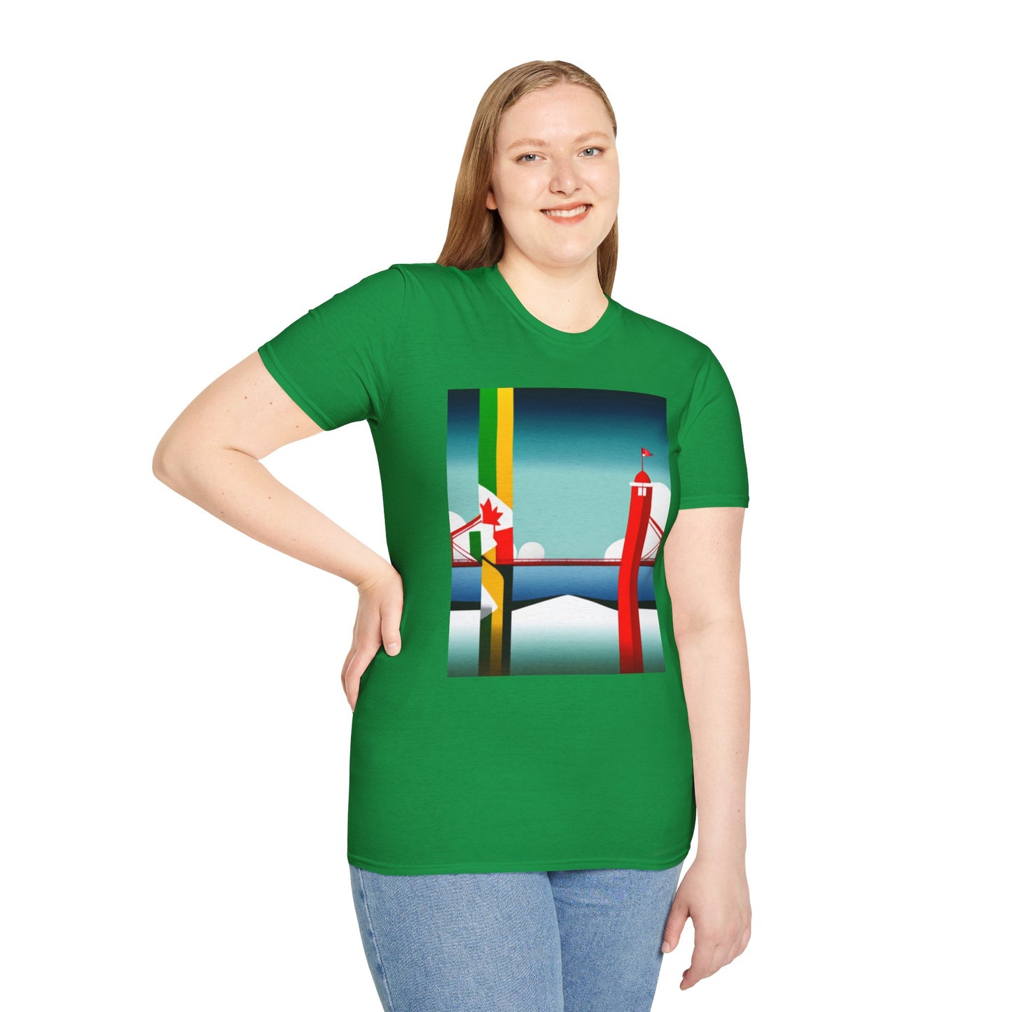 Jamaica Canada Split Flag T-Shirt | Dual Heritage Tee