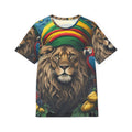 Camiseta deportiva para hombre del león jamaicano (AOP)