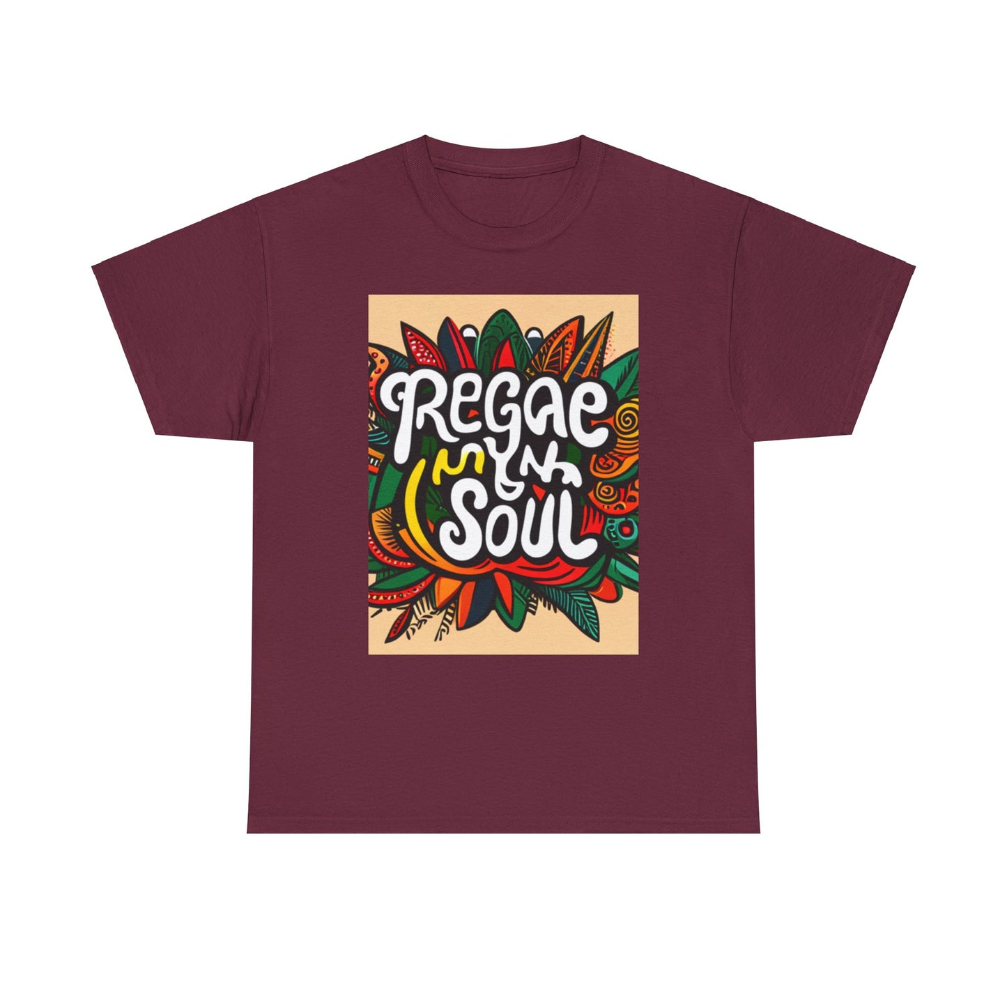 Reggae inna Yuh Soul Unisex Heavy Cotton Tee