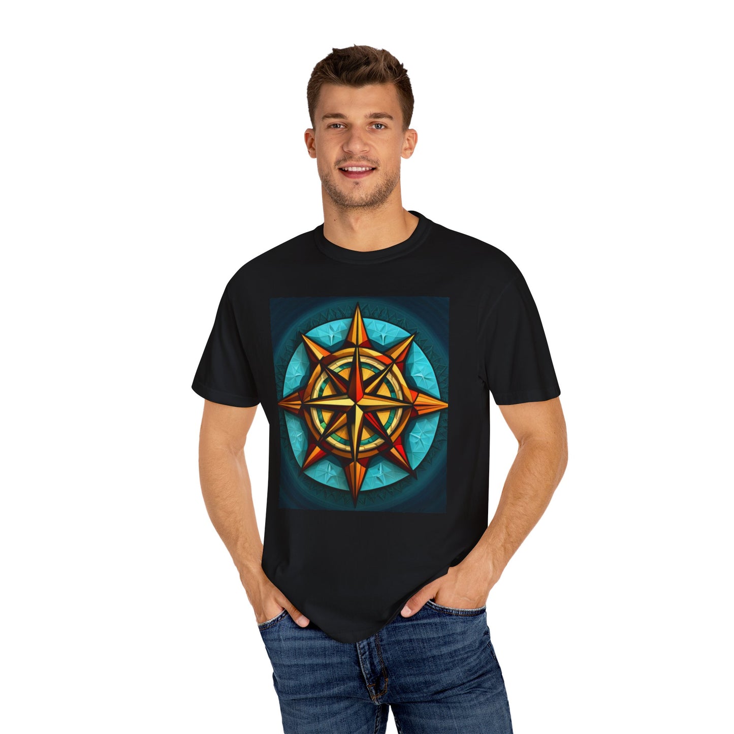 Calypso Compass Unisex Garment-Dyed T-shirt