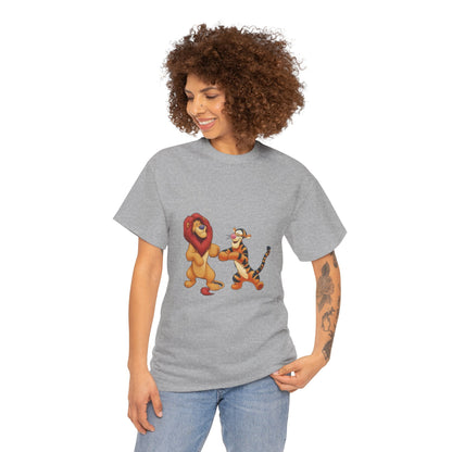 lion and tigger Unisex Heavy Cotton Tee