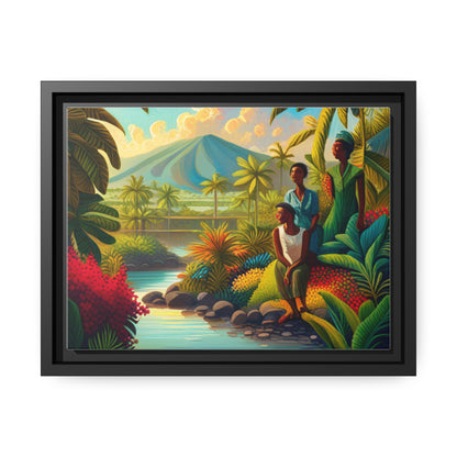 Matte Jamaica Canvas, Black Frame