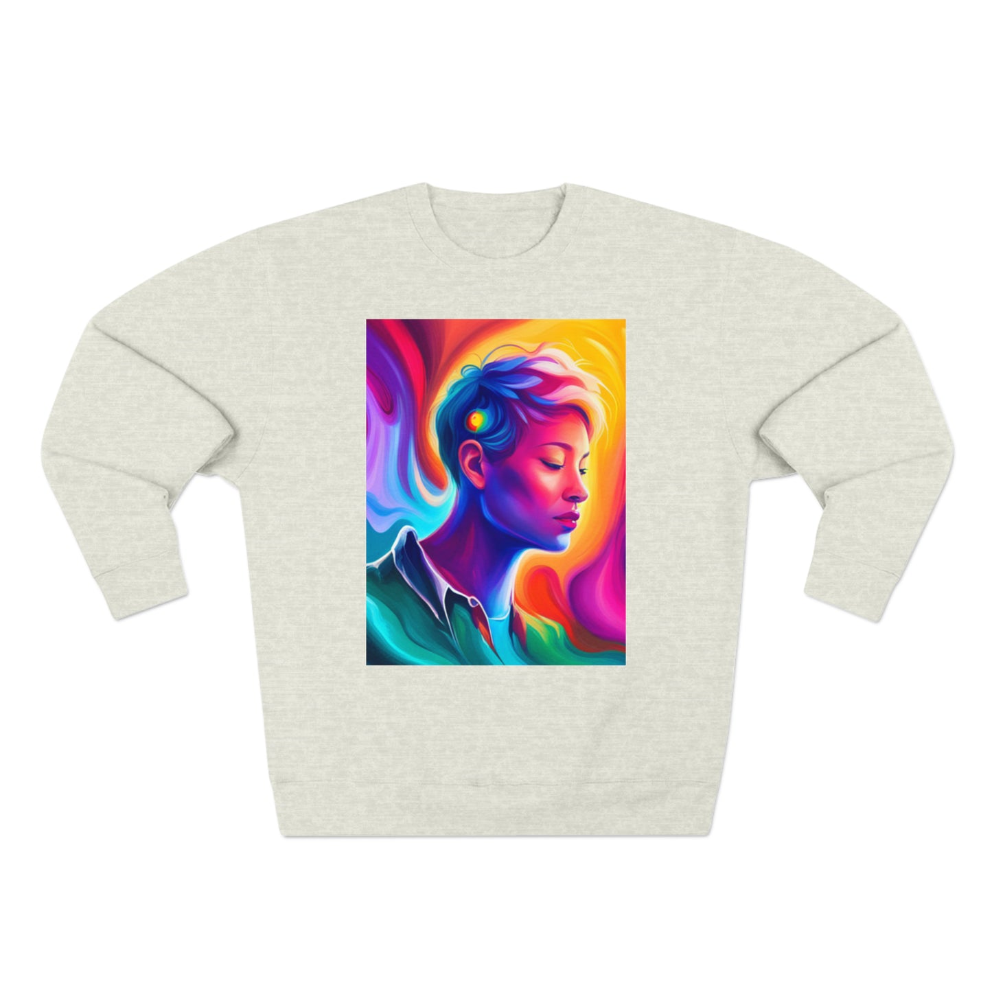 An image of a cozy sweatershirt, sweatsirt, sweetshirt, or swetshirt, perfect for chilly days. The sweatshirt features a classic design with a soft fabric and comfortable fit. Stay warm and stylish with this must-have wardrobe essential.