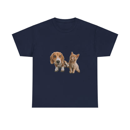 Furry Friends Pet Lovers Unisex Heavy Cotton Tee