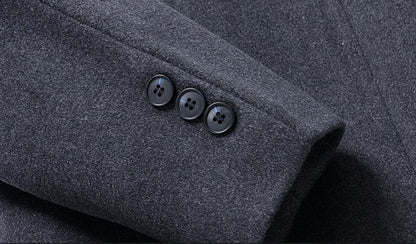 Warm Wool Coat for Men | Stand Collar | M2K Trends