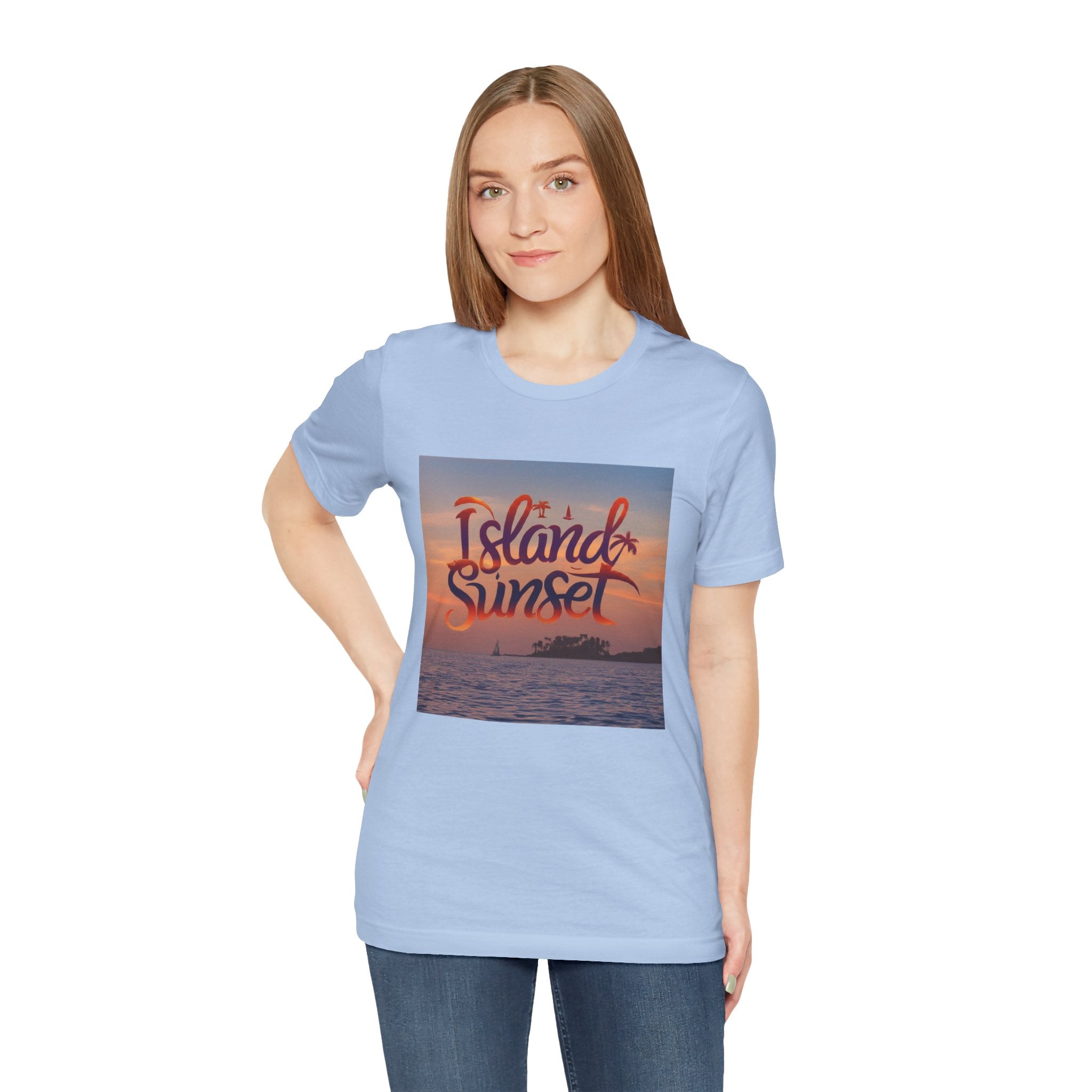 Islands sunset Unisex Jersey Short Sleeve Tee