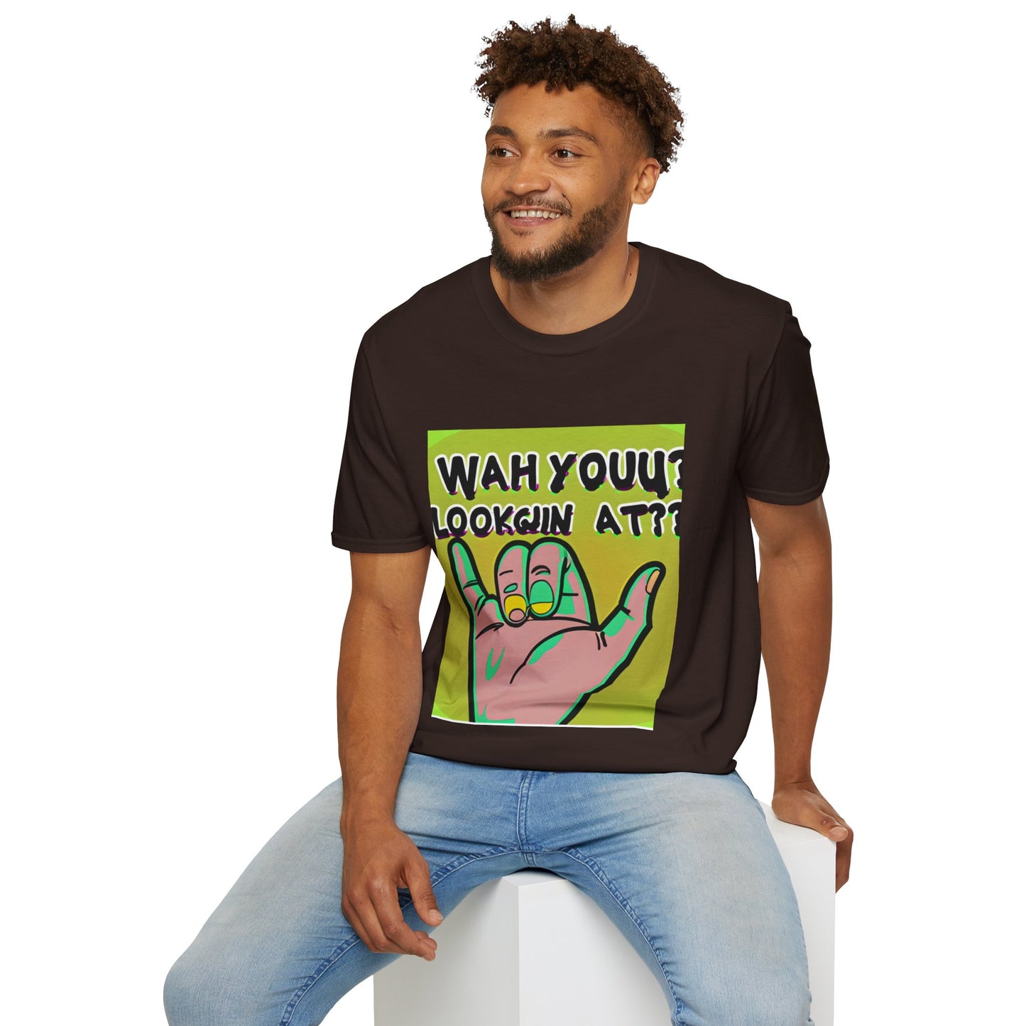 Wah Yuh Lookin At Unisex Softstyle T-Shirt