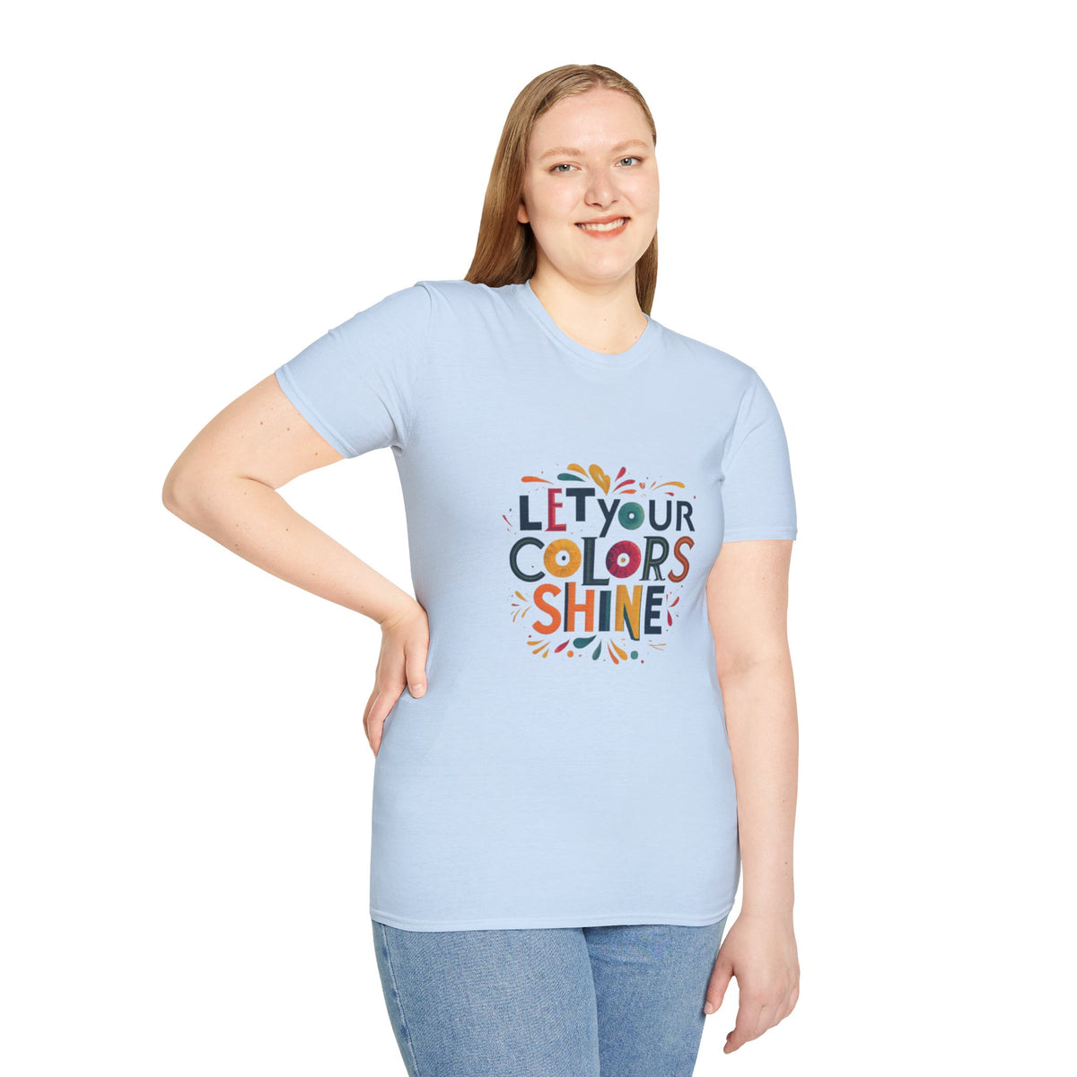 Deja que el color brille Camiseta unisex Softstyle