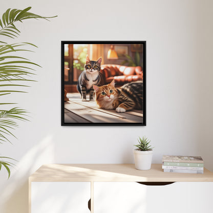 Modern Matte Canvas: Black Frame for Timeless Style