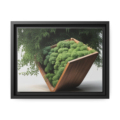 Sustainability and eco-consciousness Matte Canvas, Black Frame