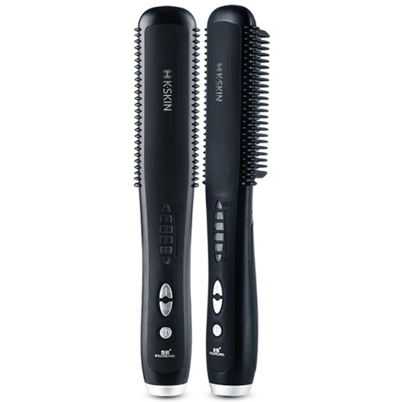 Straight hair comb curling iron