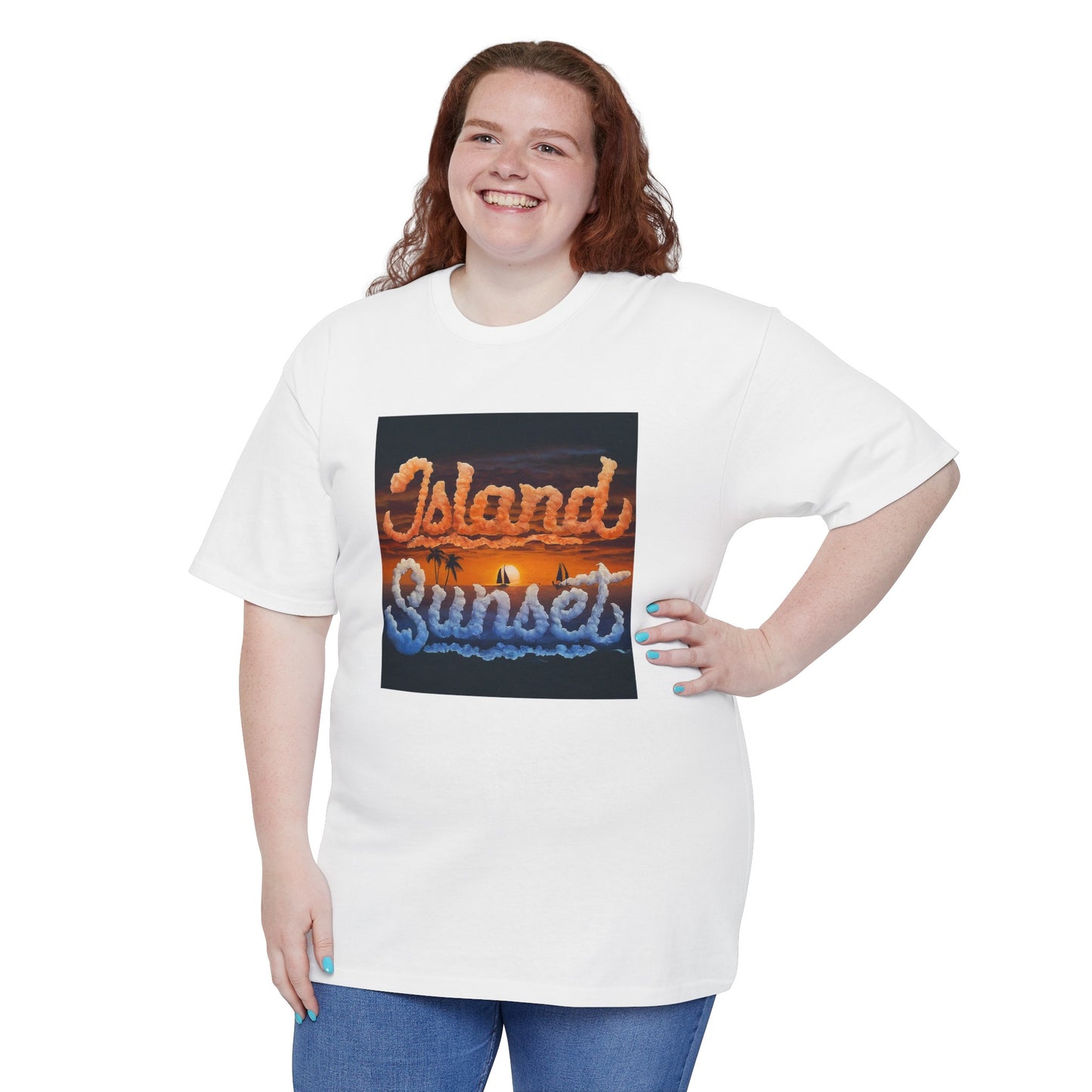 Island sunset Unisex Ultra Cotton® Tall T-Shirt