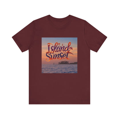 Islands sunset Unisex Jersey Short Sleeve Tee