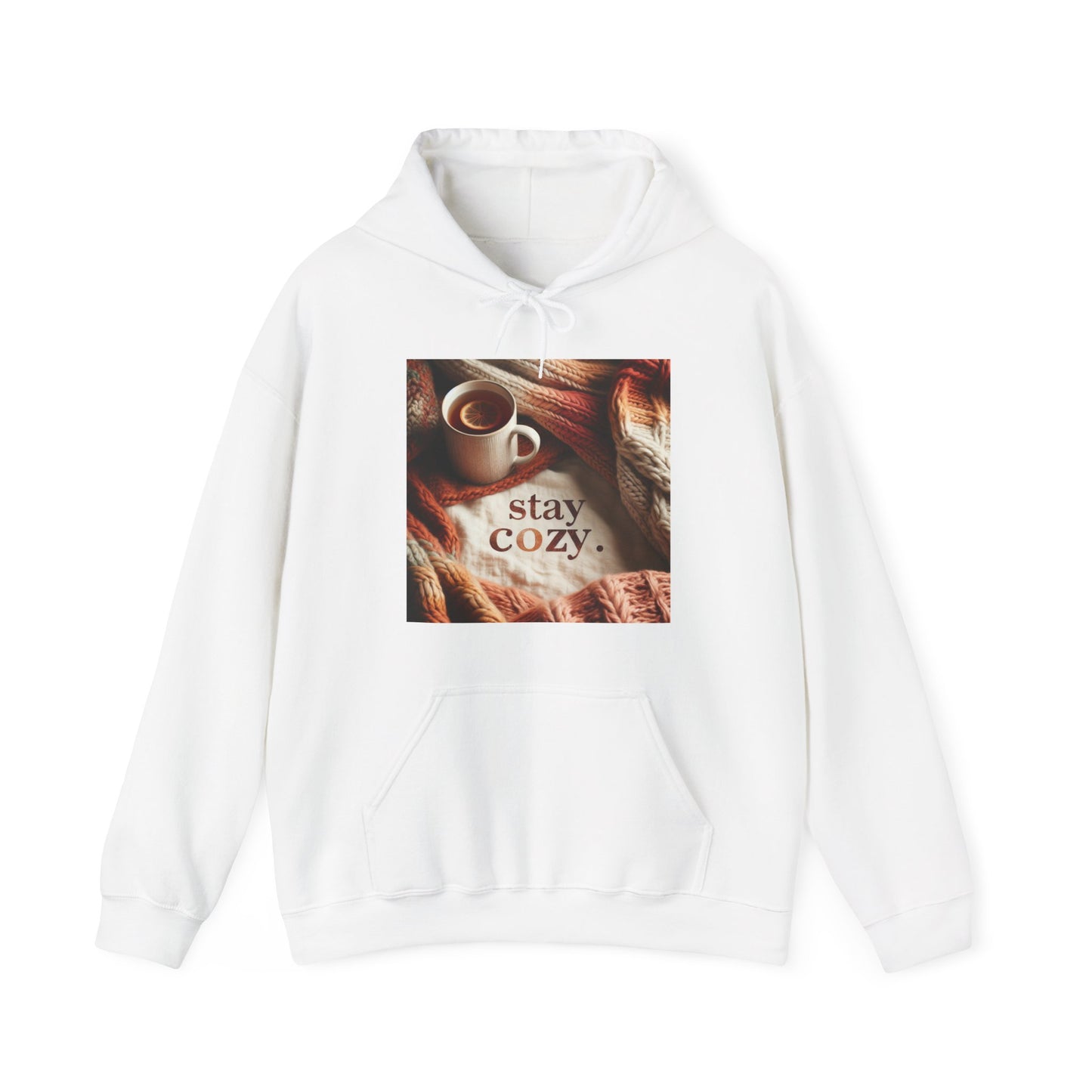 Unisex hoodie Sweatshirt - Cozy Blanket and Tea - Stay Cozy