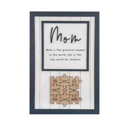 Mother's Day Wooden Crafts Photo Frame Ornament