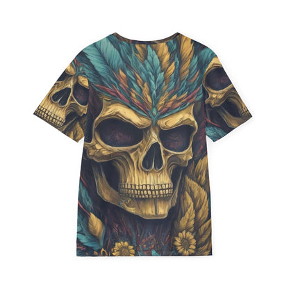 scull print Men's Sports  t-shirt Jersey