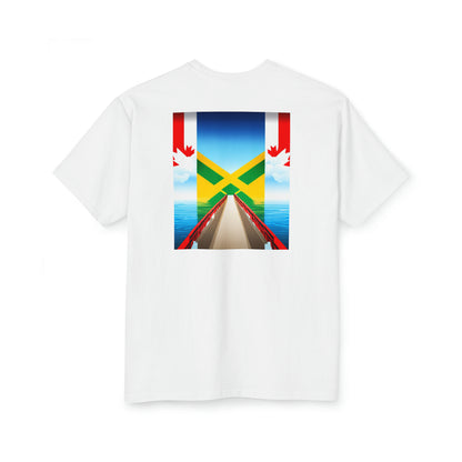 Jamaican-Canadian Split design Unisex Tall T-Shirt