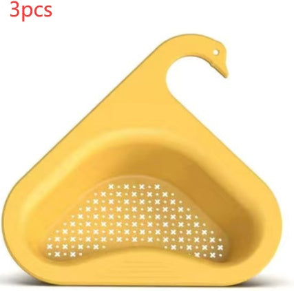 Swan Drain Basket for Kitchen Sink - Wet and Dry Separation