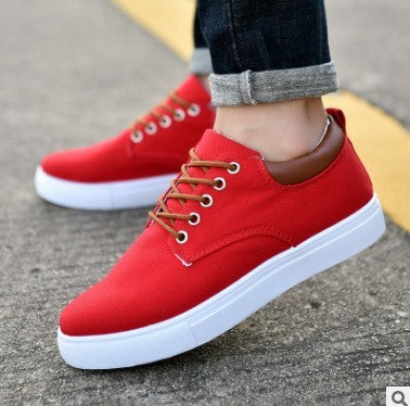 Casual Men's Winter Sneakers Shoes Canvas Flat Shoes