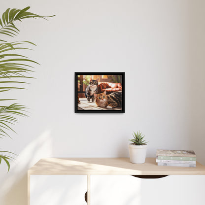 Modern Matte Canvas: Black Frame for Timeless Style