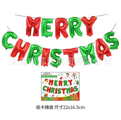 Christmas decoration aluminum film balloon