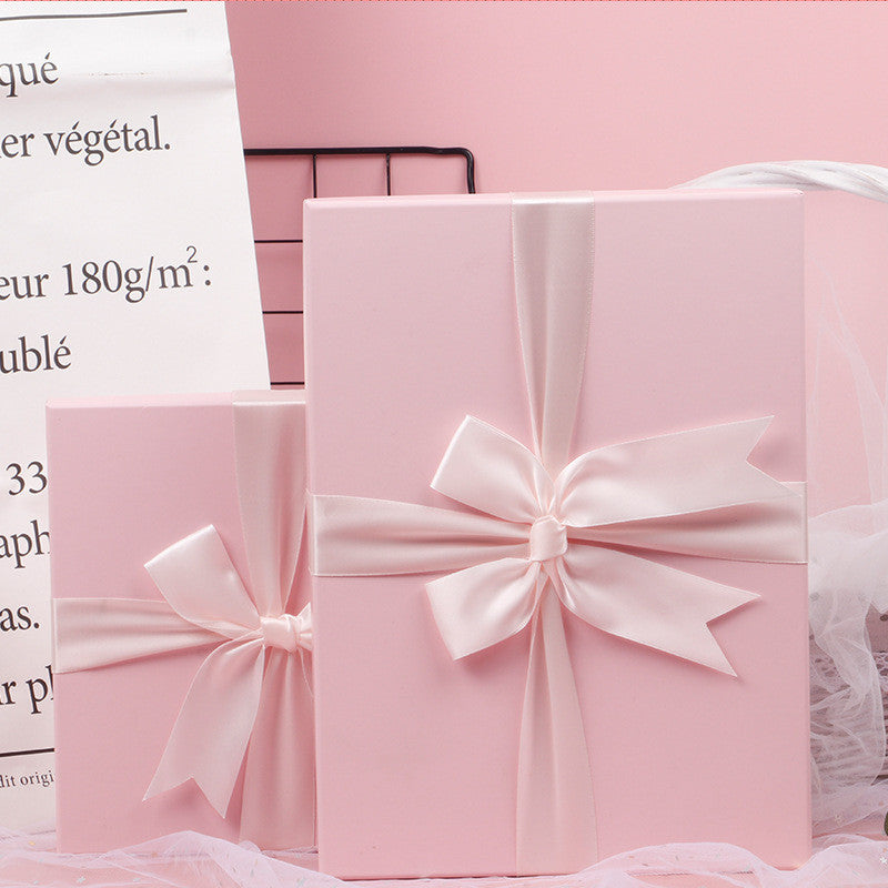 Caja de bufanda de seda para camisa con lazo de regalo para el día de la madre