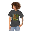 Camiseta de algodón pesado unisex con estampado de mosca de mantequilla