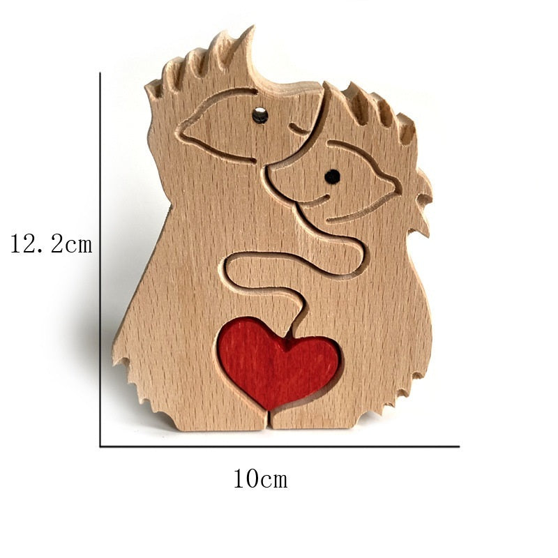 Mother's Day Wooden Products Series Ornaments Animal