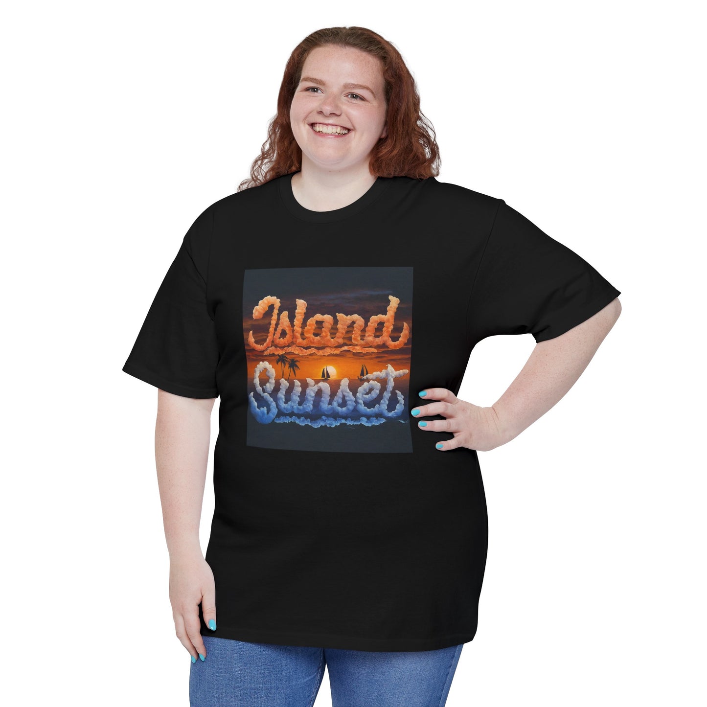 Island sunset Unisex Ultra Cotton® Tall T-Shirt