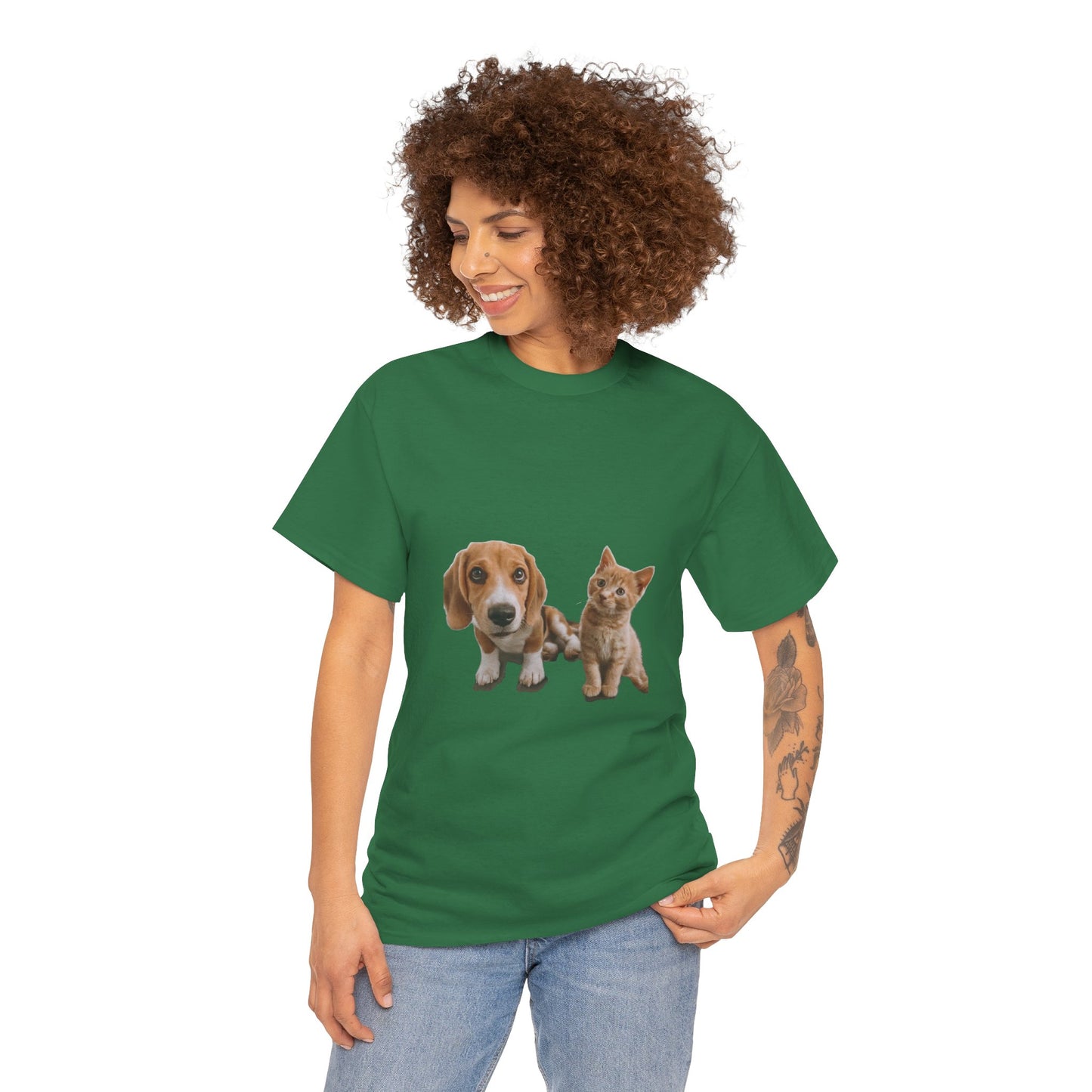 Furry Friends Pet Lovers Unisex Heavy Cotton Tee