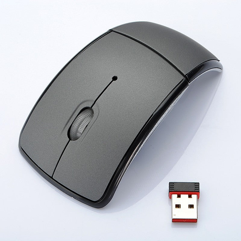 Wireless Optical Mouse Folding Mouse Creative Folding Switch Featured Curved Mouse