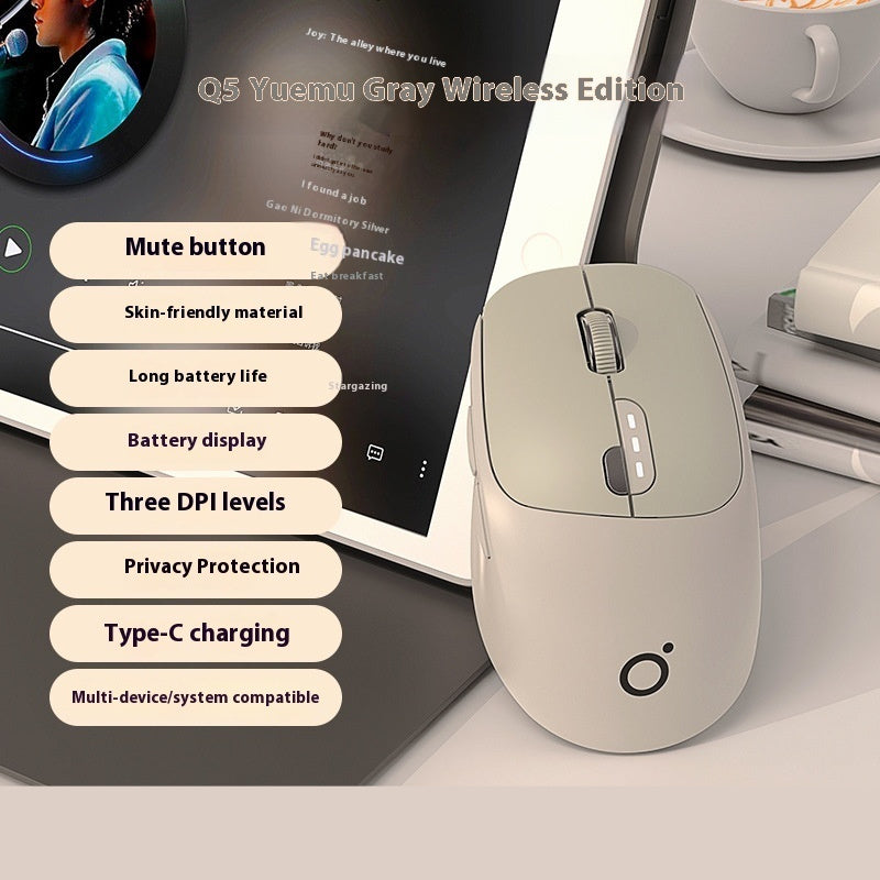 Mute Wireless Bluetooth Mouse Computer Office Mouse