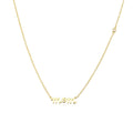 Sterling Silver Letter MOM Mother's Day Pendant Necklace