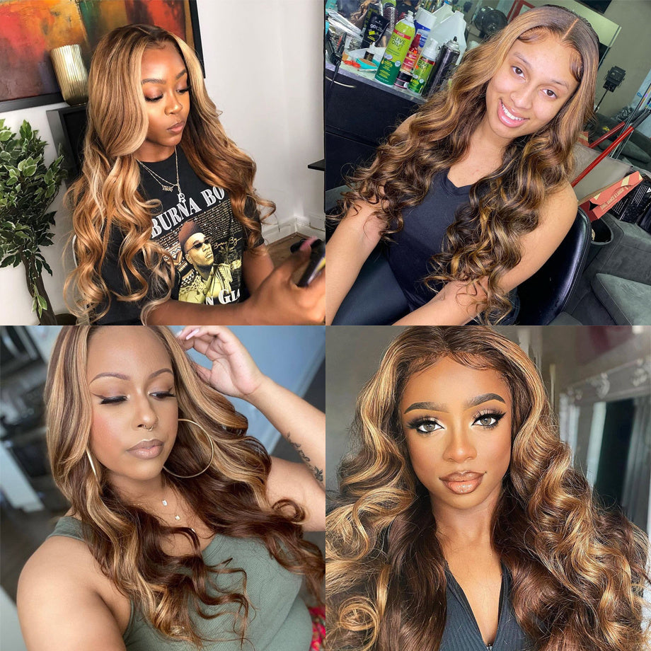 Blonde Body Wave Human Hair Wig - Star Fashion Highlights