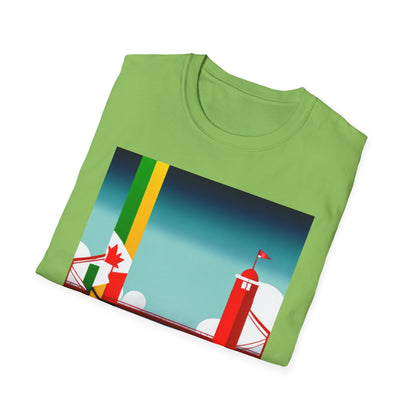 Jamaica Canada Split Flag T-Shirt | Dual Heritage Tee