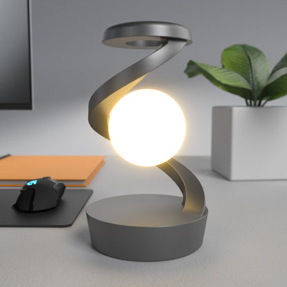 Rotating Moon Desk Lamp – Wireless Charging & Sensor Control