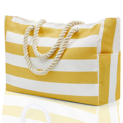 Affordable Striped Beach Canvas Travel Bag by M2k Trends