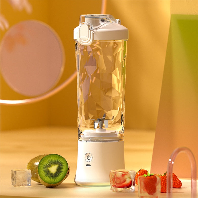 Upgraded 6-Blade Portable Blender – 600ML Power, Anywhere You Go!