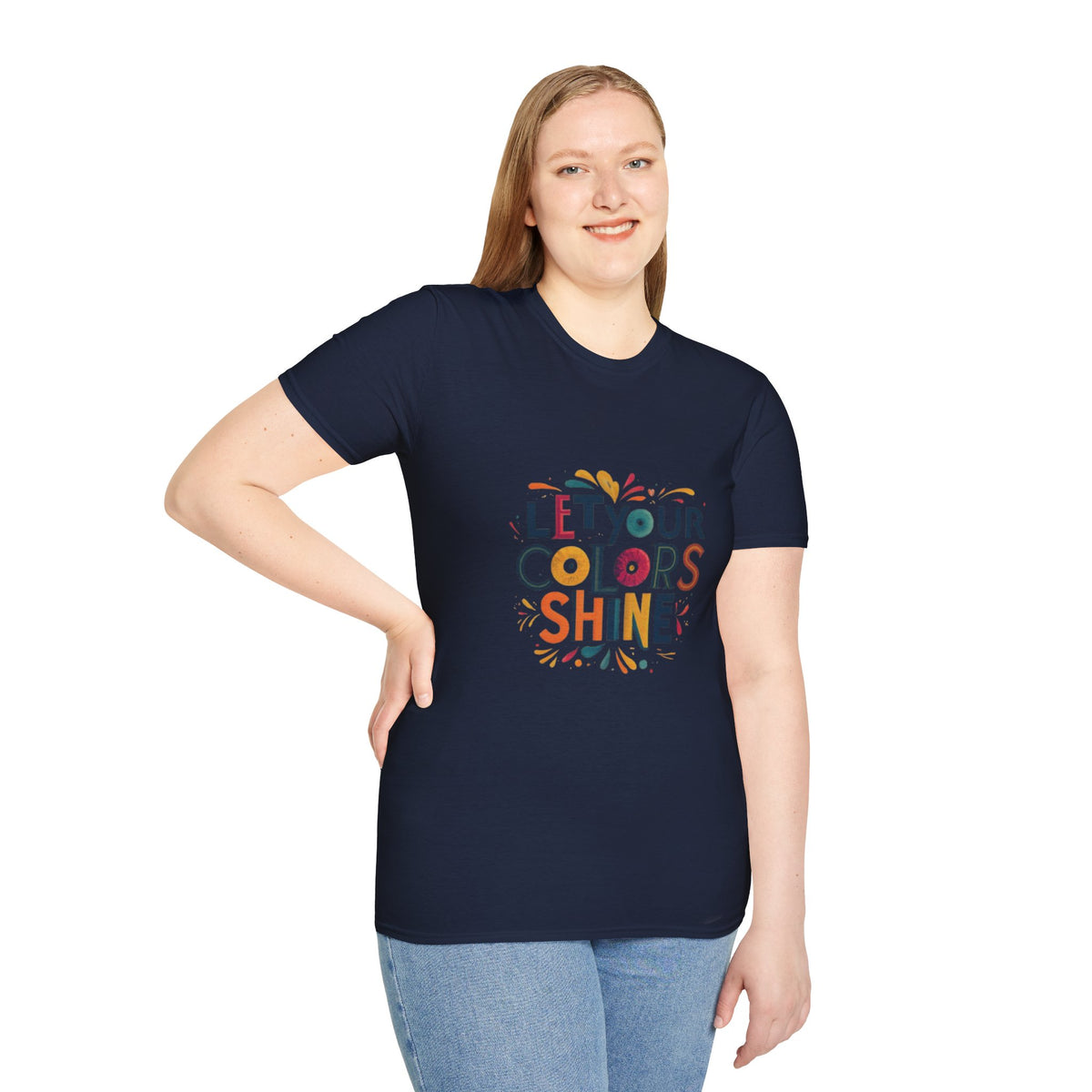Deja que el color brille Camiseta unisex Softstyle
